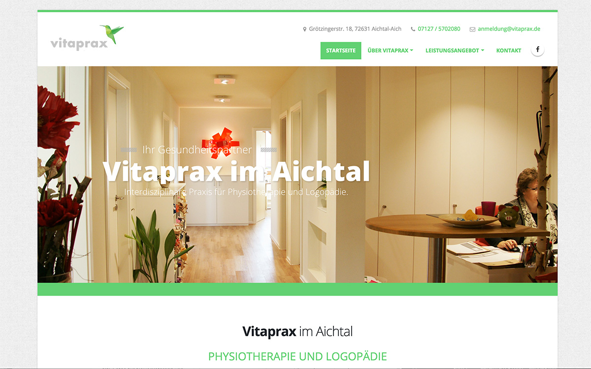 Vitaprax - Praxishomepage